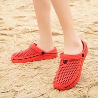Zapatillas De Taconete Bajo Para Hombre Sandalias De Cierre Inyectado EVA Zapatos De Jardín Y Playa Para Verano Couplet - details 23