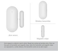 Sensor De Puerta Y Ventana Inalámbrico Con Magnetismo EV1527 Modo De Codificación RF 433MHz Para Sistema De Seguridad Doméstica Kit De Alarma Antirrobo - details 4