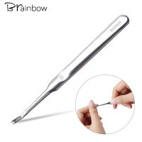 Brainbow 1pc Profesional Cortauñas Acero Inoxidable Herramienta De Manicura Y Pedicura Para Eliminar Cutícula Callos Muerto De Uñas - details 0