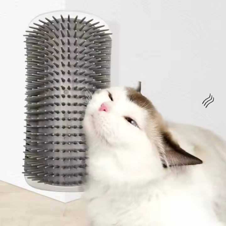 Rascador Y Masajeador Para Gatos Con Aroma a Catnip Herramienta De Limpieza Para Mascotas Tamaño Compacto Para Gatos Y Perros Recién Nacidos - 1