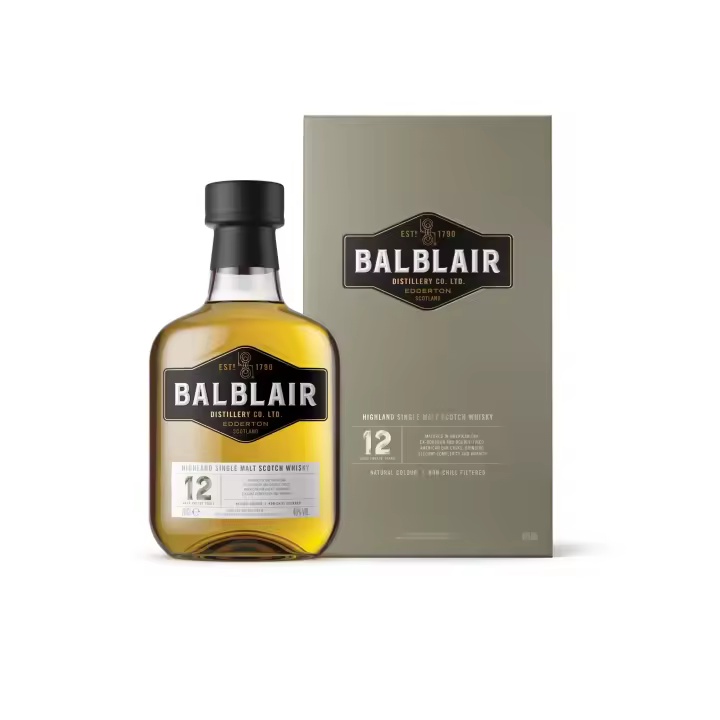 BALBLAIR 12 AÑOS SINGLE MALT WHISKY 70CL 46% - 1