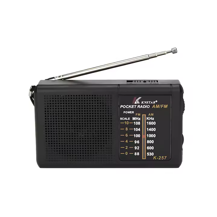 LIFA Radio tradicional FM/AM pequeño con antena telescópico, radio portátil pequeño K257 - 1
