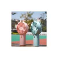Ventilador de refrigeración de mano funciona con Pilas AA ventilador Pequeño con orejas para oficina en casa Viajes al Aire Libre y Camping - details 5