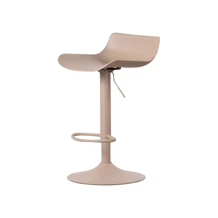 ORION91 Taburete Alto AMBROSIO Regulable en Polietileno y Metal (41x90x41cm) Color Marrón Comedor Oficina Salón Teletrabajo Cocina - SpazioLuzio - 1