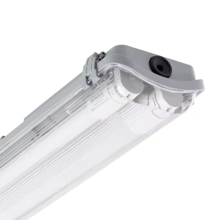 Ledkia Pantalla Estanca LED Slim dos Tubos LED 60 cm IP65 Conexión un Lateral - 1