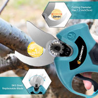Podadora Eléctrica Inalámbrica De 45mm Con Motor Brushless 4 Velocidades Para Podar Olivos Y Arbustos Con Batería 21V 18V - details 3