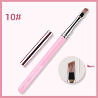 Pincel De Uñas Con Mango De Acrílico Rosa Herramientas De Dibujar Y Pintar Triangular Para Francés Y Manicura - details 10