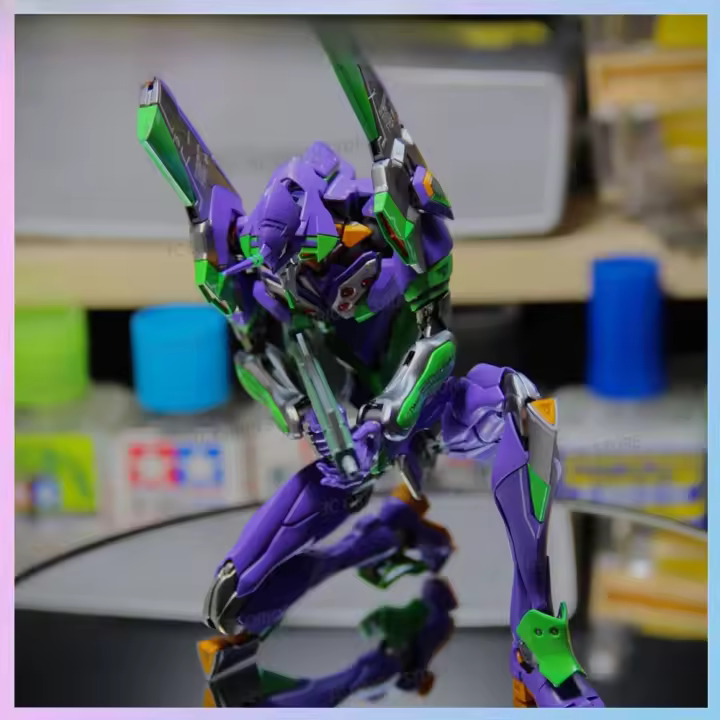 Kit De Modelado 1:144 Evangelion Rg Eva 01 Figura Coleccionable De Robot Mecha Para Niños Regalo De Navidad PVC Semi-acabado - 1