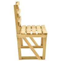 vidaXL Banco de jardín de madera de pino impregnada 120 cm - details 2