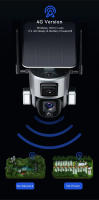 Cámara de vigilancia de seguridad solar inalámbrica para exteriores 4K 8MP 4G 360° Lente dual Zoom óptico 10X Detección de movimiento - details 9