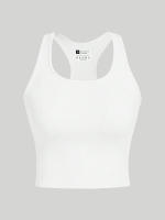 Top De Yoga Para Mujer 3 Piezas Vest Racerback Sin Mangas Transpirable Y Secado Rápido Deporte Streetwear Rib Knit - details 7