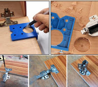 Juego De Herramientas Para Perforación De Ranuras En Madera Juego De Localizador De Agujeros Para Armarios Y Gabinetes Plantilla De Guía Para Perforación De Túneles De Madera Herramientas De Carpintería - details 3