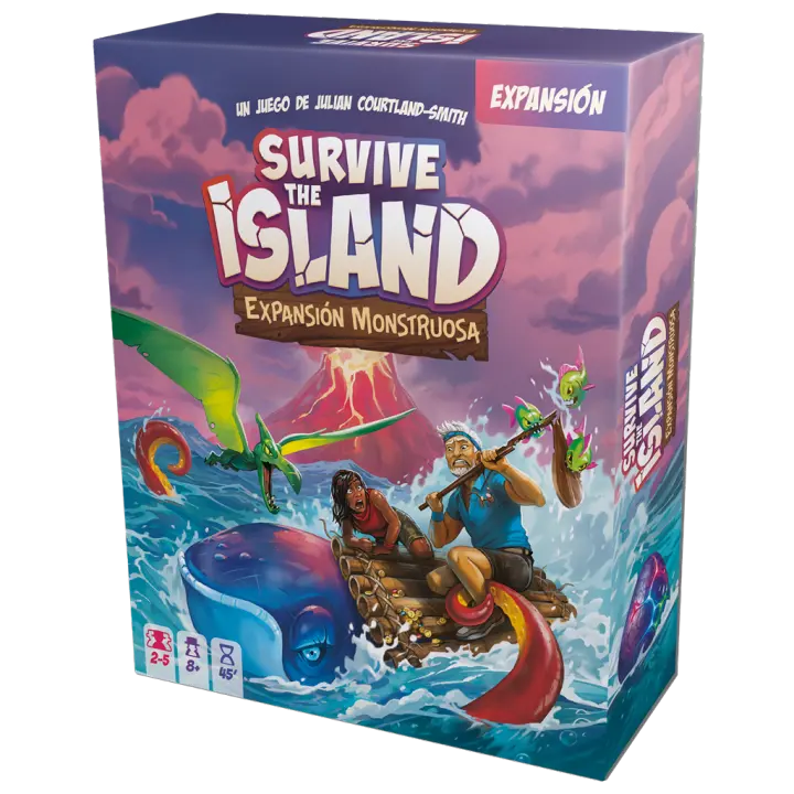 Asmodee - Survive The Island Expansión Monstruosa - 1