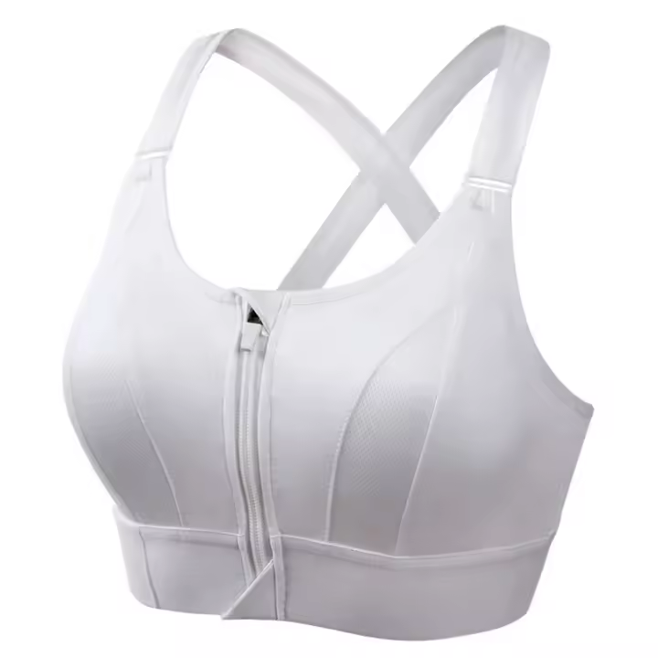 Sujetador Deportivo Ajustable Con Cierre Frontal Y Correa Elástico Para Mujer Shockproof Fitness Yoga Top De Cintura Alta - 1