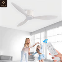 Ventilador de techo moderno 2 en 1 de alta calidad con luz y control remoto, 45 W. Ventilador de 86 cm (34") con 6 velocidades, motor DC de cobre puro, silencioso y que favorece el sueño. Cuenta con 3 aspas de ABS, luz LED regulable sin escalones. - details 0