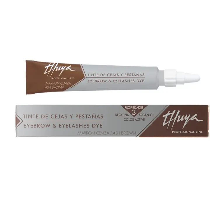Thuya Tinte para Cejas y Pestañas 14mL Marrón Ceniza - Coloración Duradera para Mirada Intensa - 1