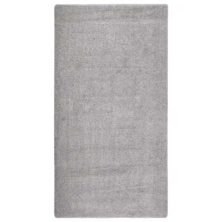 Alfombra Shaggy gris Claro 80x150 cm antideslizante - 1
