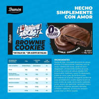 Cookies Locamente Ricas Doble Chocolate 100g - Packs 4 - 0% Azúcares  Dumon - details 2