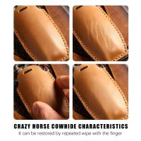 Estuche De Cuero Genuino Para Llaves De Coche Compatible Con Mazda Protector De Llave Japonés Accesorios De Decoración Para Automóviles Apta Para Llaves De 3 Y 4 Botones - details 11