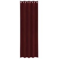 Cortinas Opacas vidaXL con Ojales 2 pcs Rojo Vino Terciopelo - details 2