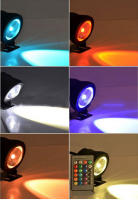 Lámpara De Foco LED RGB Impermeable Para Piscina Acuario Jardín Exterior 12V 110V 220V 15W Bombilla De Iluminación Subacuática Contemporánea ABS - details 1