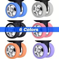Protege Rodillos De Maleta 1/40pcs Cubierta Protectora De Silicona Para Ruedas De Suitcase Accesorios De Viaje Reducción De Ruido Kit De Piezas - details 1