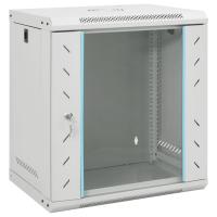 vidaXL Armario rack de red de pared 12U 19" IP20 53x40x30 cm rack de red 12U Color Gris,  Negro, y mas - details 0
