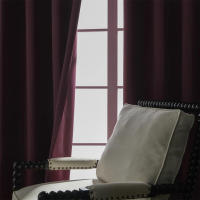 Cortinas De Bloqueo De Luz Negras Para Dormitorio Y Oficina Doble Capa No Existentes Dispositivos Inteligentes Material 100% Poliéster - details 12