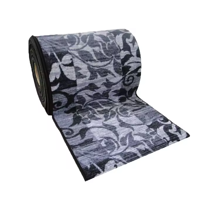 Alfombra pasillera por metros flor gris 715SP40 - 1