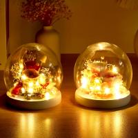 Tulipanes Artificiales Con Luz LED Para Decoración De Boda Y Día De La Madre Flor Eterna Hecha a Mano En Vidrio Y Plástico Regalo Creativo Para Interior - details 0