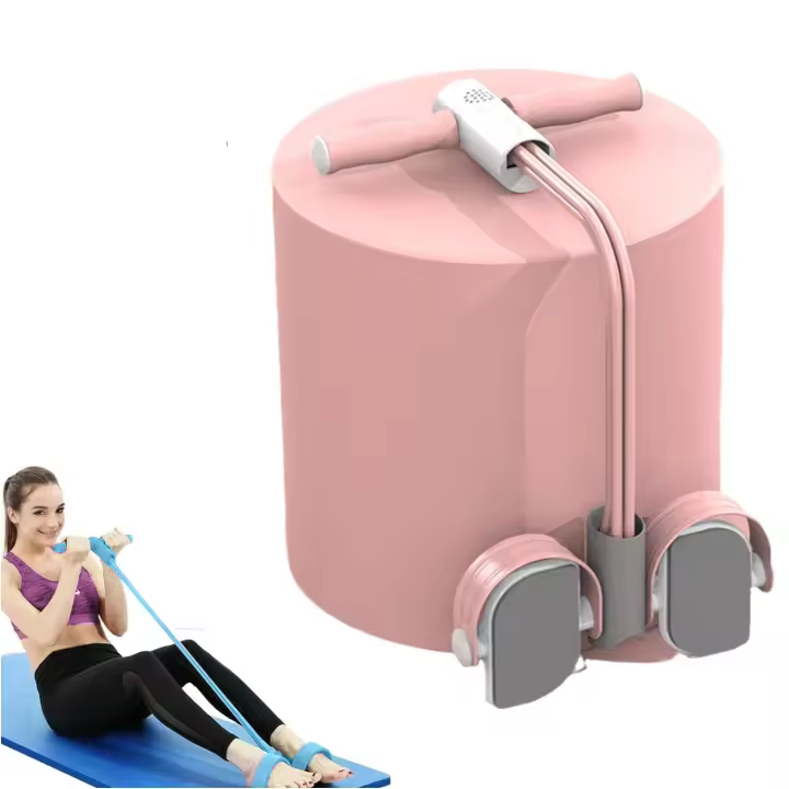 6 Tubos Pedal Puller Portátil Con Cuerda De Resistencia Para Entrenamiento De Músculos Abdominales Braza Espalda Y Pierna Con Pantalla LED Y Contador De Voz Inteligente Para Gimnasio Doméstico - 1