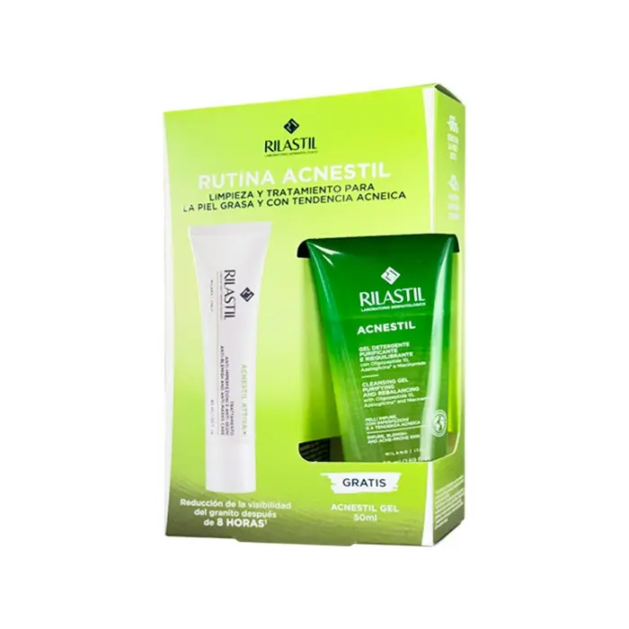 RILASTIL RUTINA ACNESTIL ACNESTIL ATTIVA  40 ML + GEL PURIFICANTE REGALO 50 ML - 1