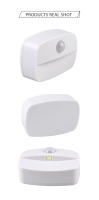 Luz Nocturna LED Con Sensor De Movimiento Para Interior Pega En La Pared Iluminación Para Pasillo Escalera Baño Armario Dormitorio Batería Operada Luz Rectangular - details 11