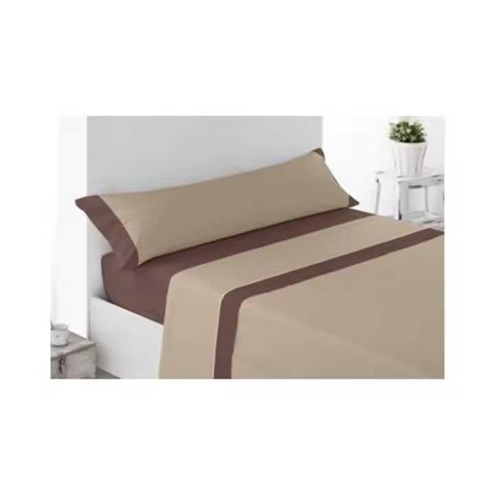 Juego de Sábanas Microfibra cama 135. Lisas, ligeras, suaves. Rosa, Gris y Azul. Sábana Verano - 1
