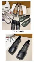 Zapatos De Mujer Mary Jane Retro Cuadrados Plana Minimalista Moda Zapatos Casuales Ligeros Para Primavera Y Otoño - details 13
