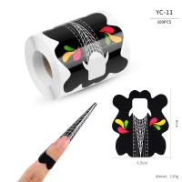 100pcs Formas De Uñas Artísticas Para Gel UV Extensión De Acrílico Estampado Francés Herramienta De Manicura Stencil Adhesivo Creativo Y Conveniente Para Uso Profesional O Doméstico - details 14