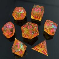 Juego De 7 Dados De Resina En Formas Poliedras Multicolor Para Juegos De Mesa Y Decoración Del Hogar Juguete De Rol Para Niños Y Adultos - details 16
