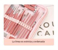 Nuevo Kit De Manicura 30 En 1 Cortauñas Rojo Para Mujer Set De Herramientas De Pedicura Y Uñas Incluye Cortauñas De Carbono - details 3