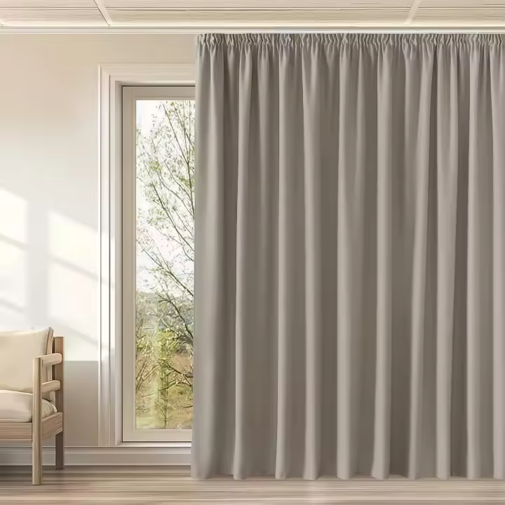 Cortinas con Ganchos Salon Cortinas Termicas Aislantes Frio y Calor Cortinas Opacas 2 Piezas Cortinas Dormitorio Matrimonio Cortinas Blackout, 2 Piezas, 140x240cm (AnchoxAlto), Gris - 1