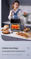1350W Freidoras de aire eléctricas de gran capacidad de 12L, cocina doméstica automática sin aceite 360 ° Horno de convección para hornear freidora sin aceite - details 8