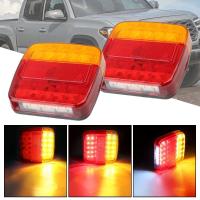 Luz De Señal Trasera 12V Con 26 LED Indicador De Faro Trasero Para Coche Luz De Placa Número Luz De Freno Retrovisor Trailer Camión Caravana - details 0