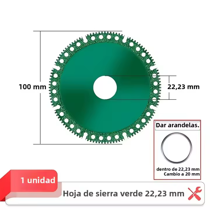 Hoja De Corte Multifuncional Indestructible 4 Pulgadas Para Todas Las Materiales Disco Circular De Diamante Para Amoladora De Ángulo Herramienta DIY Para El Hogar - 1