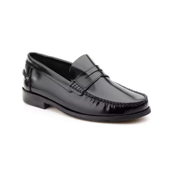 Iberico Shoes Iberico Zapatos Hombre 1003 Negro Cuero Castellanos - 1