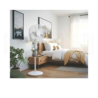 Ventilador de Pie 45W Silencioso con 3 Velocidades Ajustables y Oscilación- karawan - details 4