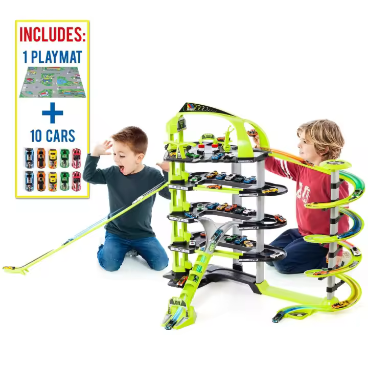 MOLTO Super Parking 5 Plantas Molto + 10 coches + Tapiz de Juego - 1