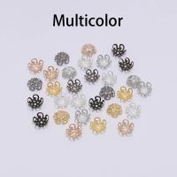 100pcs Bolas De Metal Hueco Flor Vintage Brillante Para Creación De Joyas DIY Encuentros Capas De Finos Pendantes Charms - details 4