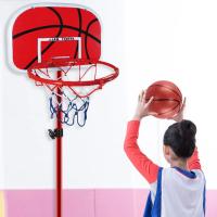 Mini Aro De Baloncesto Portátil Con Bola Y Bombín Ajustable Para Interior Y Exterior Juego Para Niños Material Plástico Y Metal Tamaño Aro 200mm Altura Del Marco 1500mm - details 4