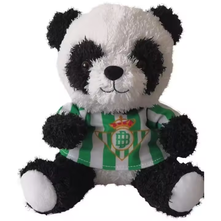 Peluche camiseta Real Betis Balompié oso panda con el número 9 producto oficial tamaño 20cm M31BT - 1