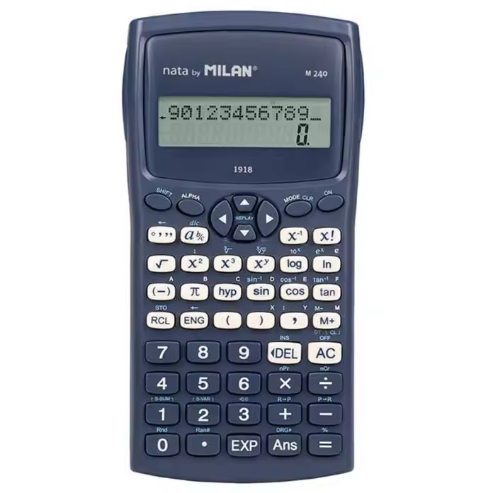 MILAN  BlÃ­ster calculadora cientÃ­fica M240 Serie 1918, Azul - 1