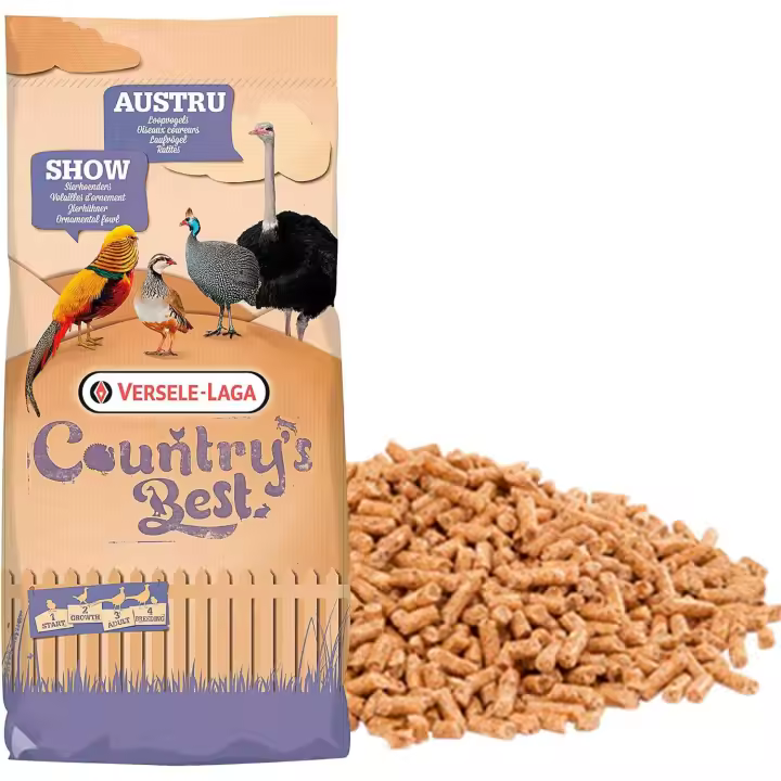 Versele-Laga Pienso de Perdiz, Faisanes, Codornices - Especial para la época de Reproducción -Show 4 Pellet de Versele Laga - 20 Kg - 1